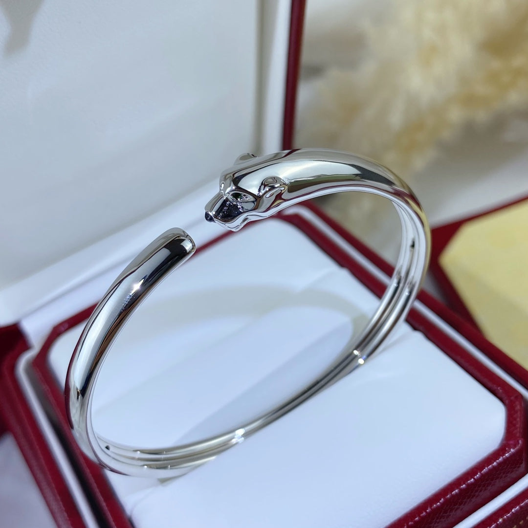[Riva Jewelry ]PANTHERE SILVER OPEN BRACELET