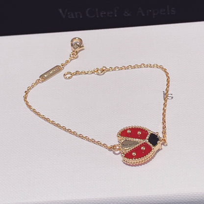 [Riva Jewelry ]LUCKY SPRING 1 MOTIF PINK GOLD BRACELET