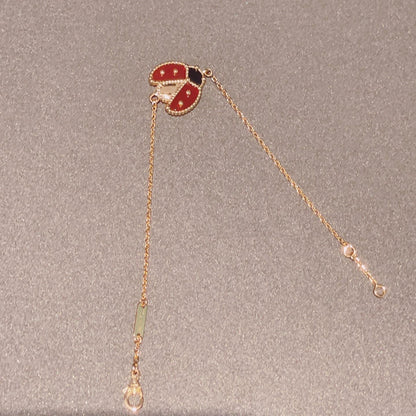 [Riva Jewelry ]LUCKY SPRING 1 MOTIF PINK GOLD BRACELET