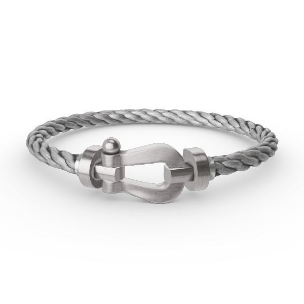 [Riva Jewelry]ARMBAND FORCE GROSSES HUFEISEN - WEISSGOLD