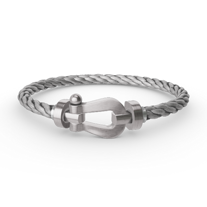 [Riva Jewelry]ARMBAND FORCE GROSSES HUFEISEN - WEISSGOLD