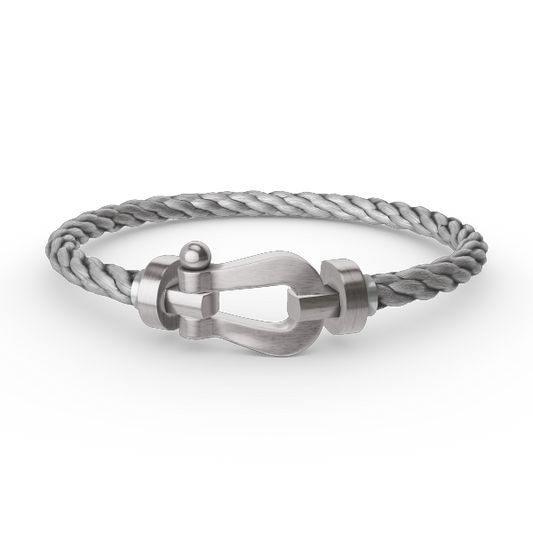 [Riva Jewelry]ARMBAND FORCE GROSSES HUFEISEN - WEISSGOLD