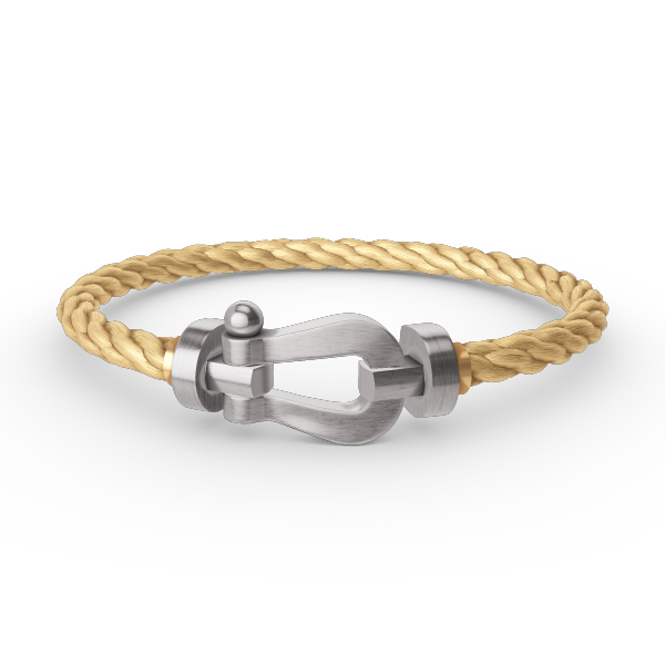 [Riva Jewelry]ARMBAND FORCE GROSSES HUFEISEN - WEISSGOLD