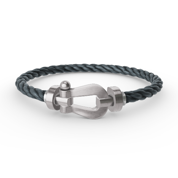[Riva Jewelry]ARMBAND FORCE GROSSES HUFEISEN - WEISSGOLD