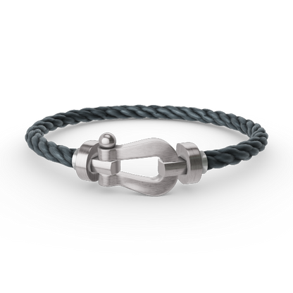 [Riva Jewelry]ARMBAND FORCE GROSSES HUFEISEN - WEISSGOLD