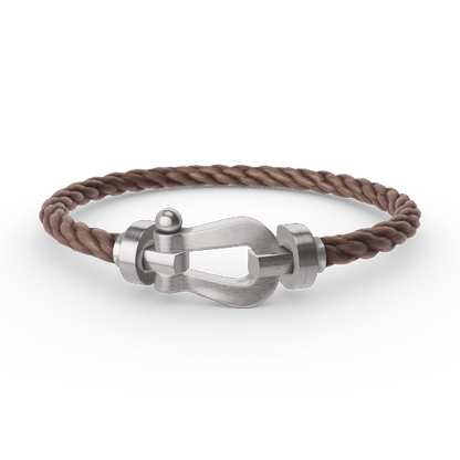 [Riva Jewelry]ARMBAND FORCE GROSSES HUFEISEN - WEISSGOLD