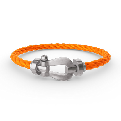 [Riva Jewelry]ARMBAND FORCE GROSSES HUFEISEN - WEISSGOLD