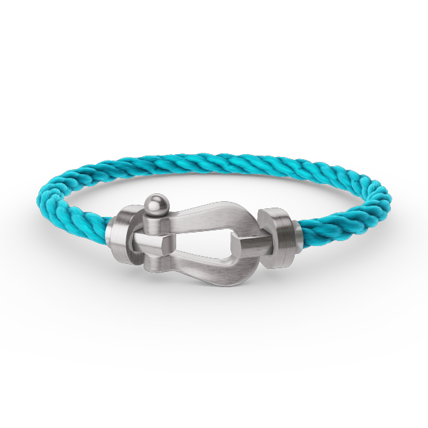 [Riva Jewelry]ARMBAND FORCE GROSSES HUFEISEN - WEISSGOLD