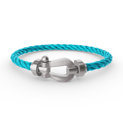 [Riva Jewelry]ARMBAND FORCE GROSSES HUFEISEN - WEISSGOLD