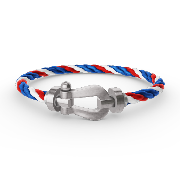 [Riva Jewelry]ARMBAND FORCE GROSSES HUFEISEN - WEISSGOLD