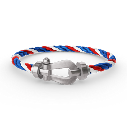 [Riva Jewelry]ARMBAND FORCE GROSSES HUFEISEN - WEISSGOLD