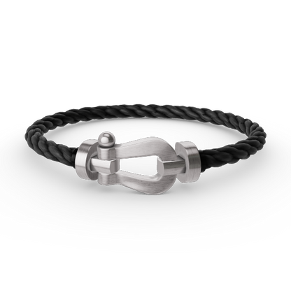 [Riva Jewelry]ARMBAND FORCE GROSSES HUFEISEN - WEISSGOLD