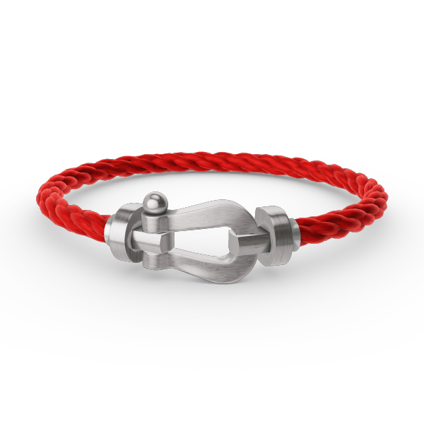[Riva Jewelry]ARMBAND FORCE GROSSES HUFEISEN - WEISSGOLD