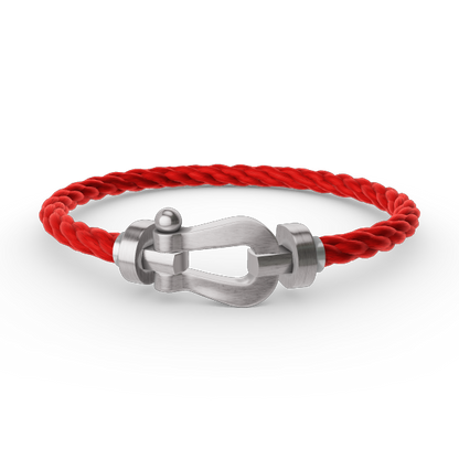 [Riva Jewelry]ARMBAND FORCE GROSSES HUFEISEN - WEISSGOLD