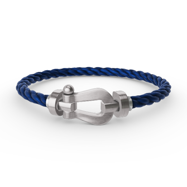 [Riva Jewelry]ARMBAND FORCE GROSSES HUFEISEN - WEISSGOLD