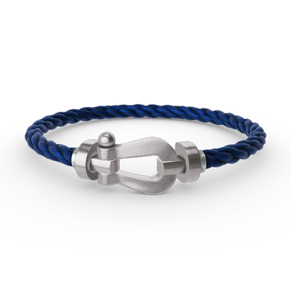 [Riva Jewelry]ARMBAND FORCE GROSSES HUFEISEN - WEISSGOLD