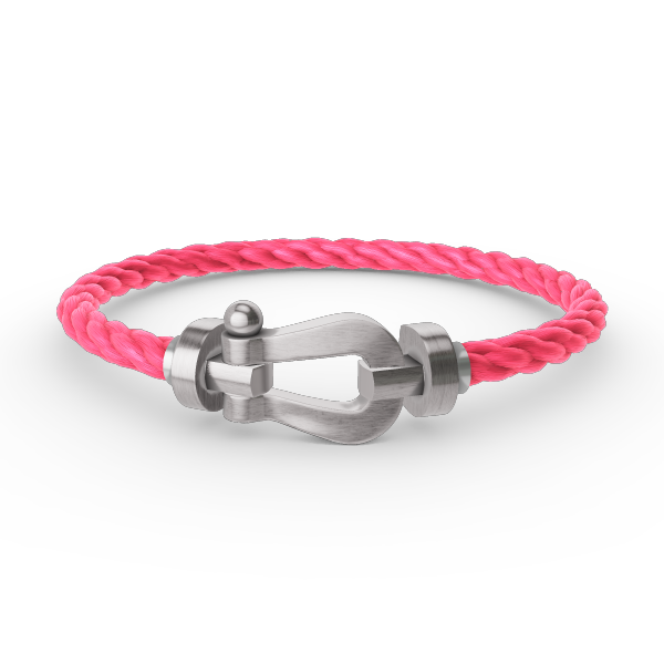 [Riva Jewelry]ARMBAND FORCE GROSSES HUFEISEN - WEISSGOLD
