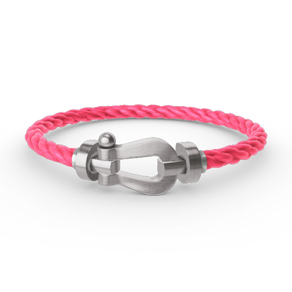 [Riva Jewelry]ARMBAND FORCE GROSSES HUFEISEN - WEISSGOLD