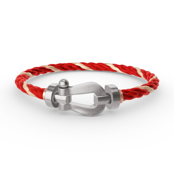[Riva Jewelry]ARMBAND FORCE GROSSES HUFEISEN - WEISSGOLD