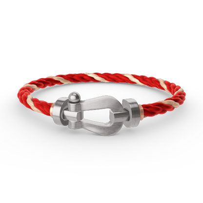 [Riva Jewelry]ARMBAND FORCE GROSSES HUFEISEN - WEISSGOLD