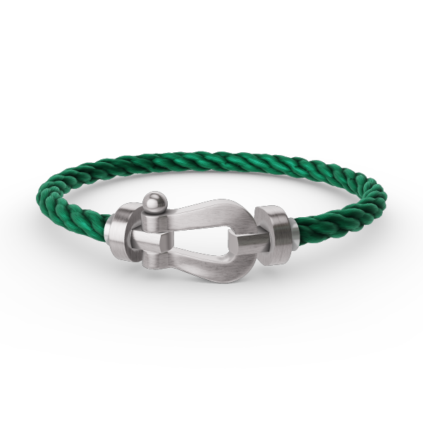 [Riva Jewelry]ARMBAND FORCE GROSSES HUFEISEN - WEISSGOLD