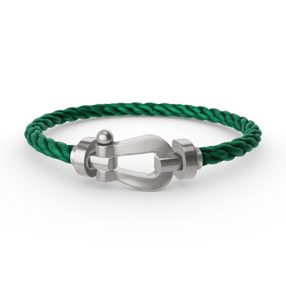 [Riva Jewelry]ARMBAND FORCE GROSSES HUFEISEN - WEISSGOLD