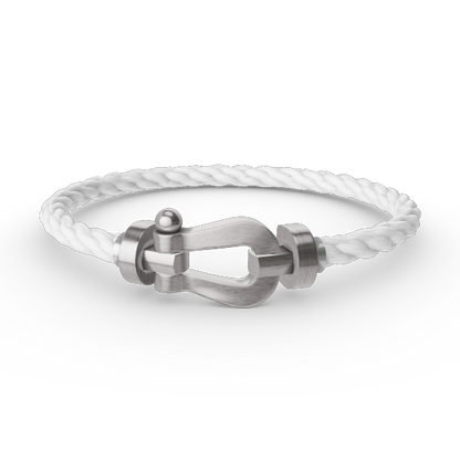 [Riva Jewelry]ARMBAND FORCE GROSSES HUFEISEN - WEISSGOLD