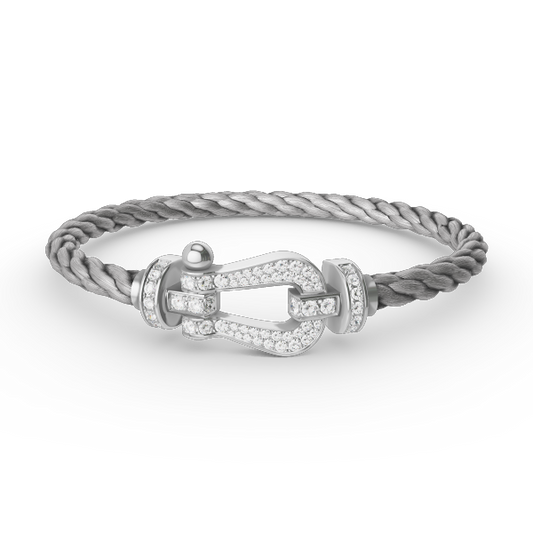 [Riva Jewelry]ARMBAND GROSSES HUFEISEN VOLLDURCHMESSER - WEISSGOLD