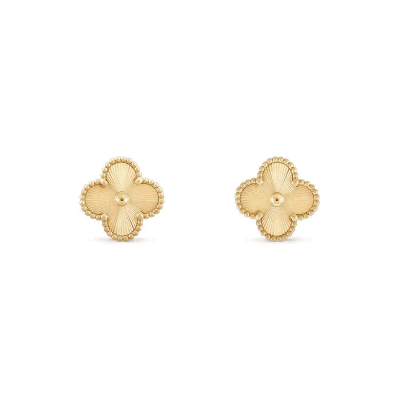 [Riva Jewelry ]CLOVER MEDIUM 1 MOTIFS LASER EARRINGS