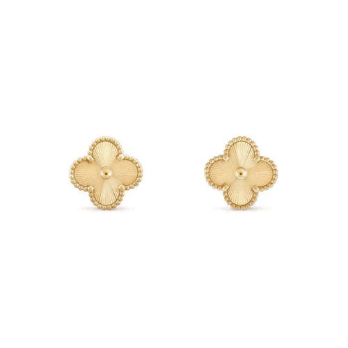 [Riva Jewelry ]CLOVER MEDIUM 1 MOTIFS LASER EARRINGS