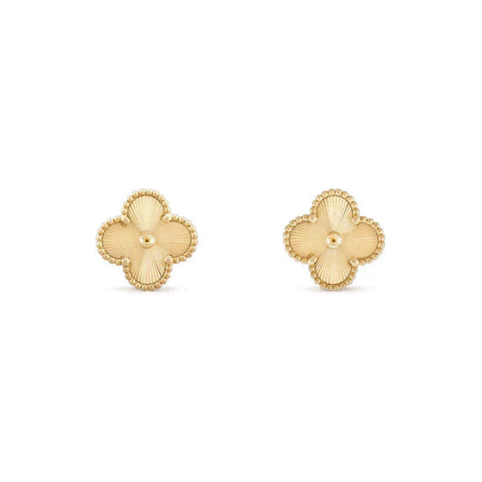 [Riva Jewelry ]CLOVER MEDIUM 1 MOTIFS LASER EARRINGS