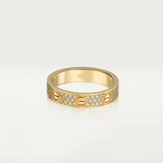 [Riva Jewelry ]LOVE RING 3.6MM DIAMOND PAVED