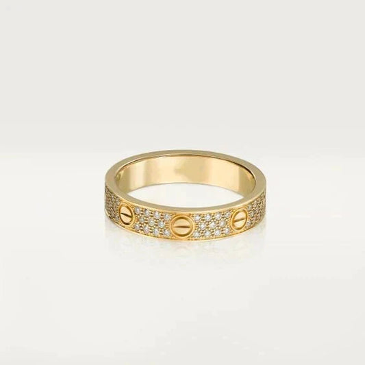 [Riva Jewelry ]LOVE RING 3.6MM DIAMOND PAVED