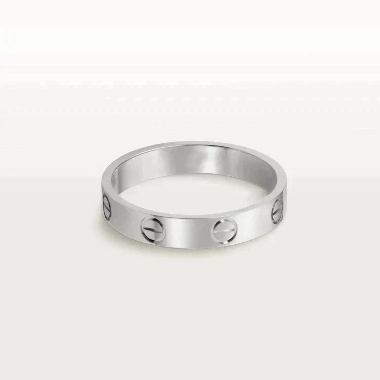 [Riva Jewelry ]LOVE RING 4MM 1 DIAMOND SILVER