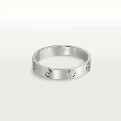 [Riva Jewelry ]LOVE RING 4MM 1 DIAMOND SILVER
