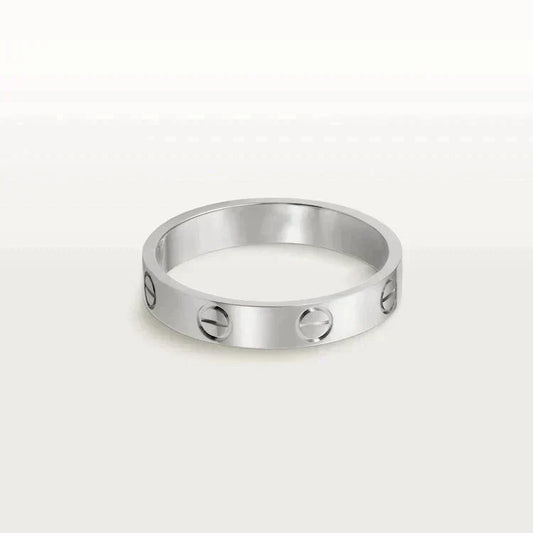 [Riva Jewelry ]LOVE RING 4MM 1 DIAMOND SILVER