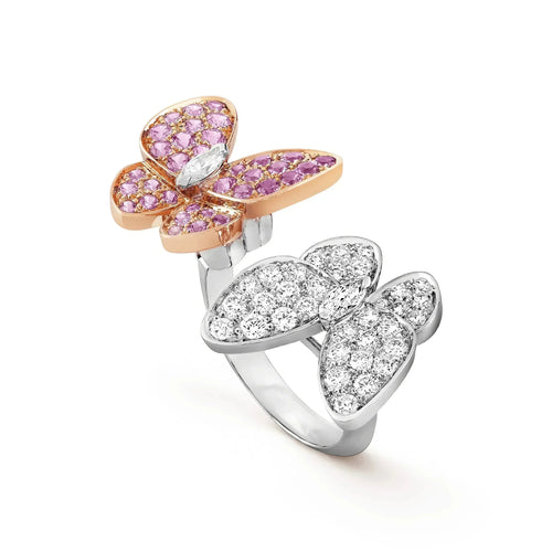 [Riva Jewelry ]TWIN BUTTERFLY DIAMOND RING