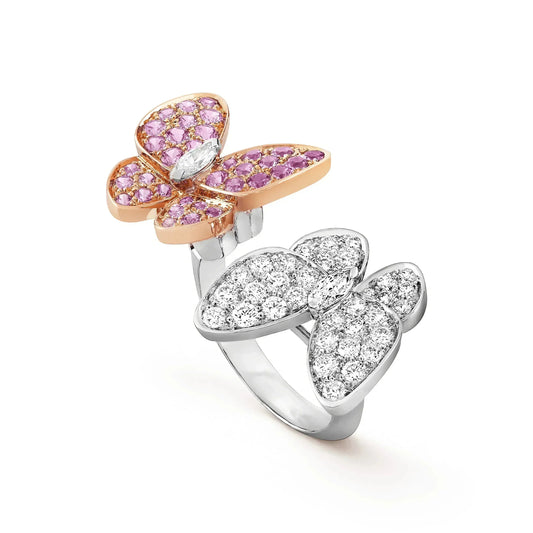 [Riva Jewelry ]TWIN BUTTERFLY DIAMOND RING