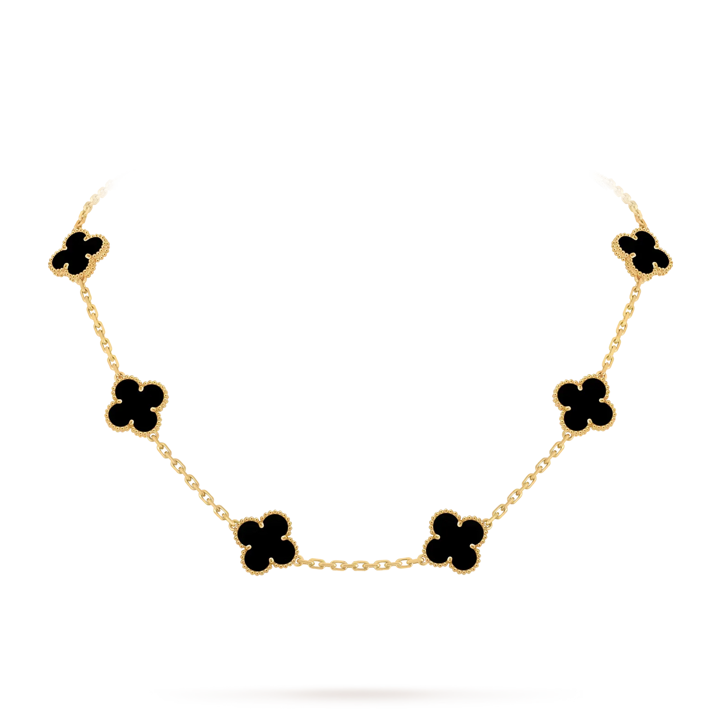 [リーバジュエリー]クラシック ラッキー 10モチーフ クローバーネックレス ゴールドコレクション
