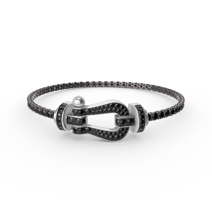 [Riva Jewelry ]FORCE  LARGE HORSESHOE FULL DIAMOND TENNIS BRACELET